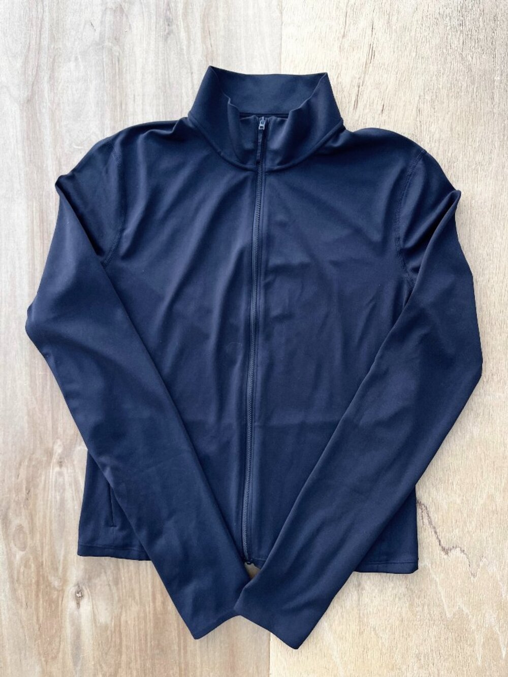 UNIQLO UV PROTECTION FULL ZIP TRACK JACKET Women’s sz M Bust 34-36 1/2 Navy Blue